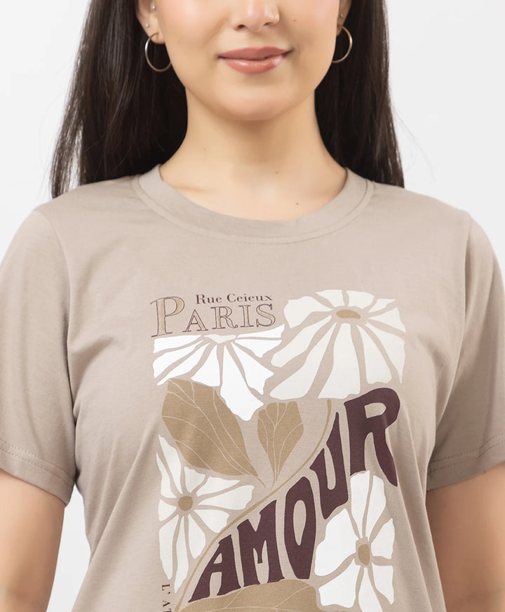 Comfortable and Trendy Graphic Tee & Shorts Set