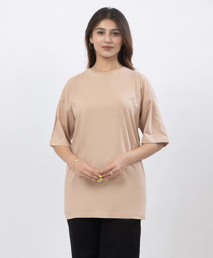 Drop Shoulder Luxury Wear Graphic Top