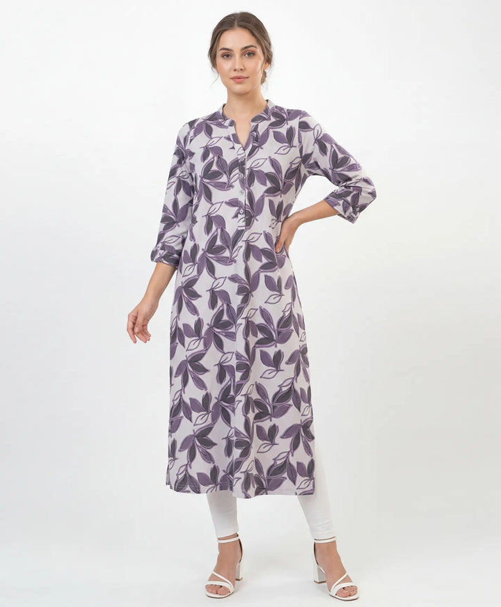Artistic Print Straight Kurta