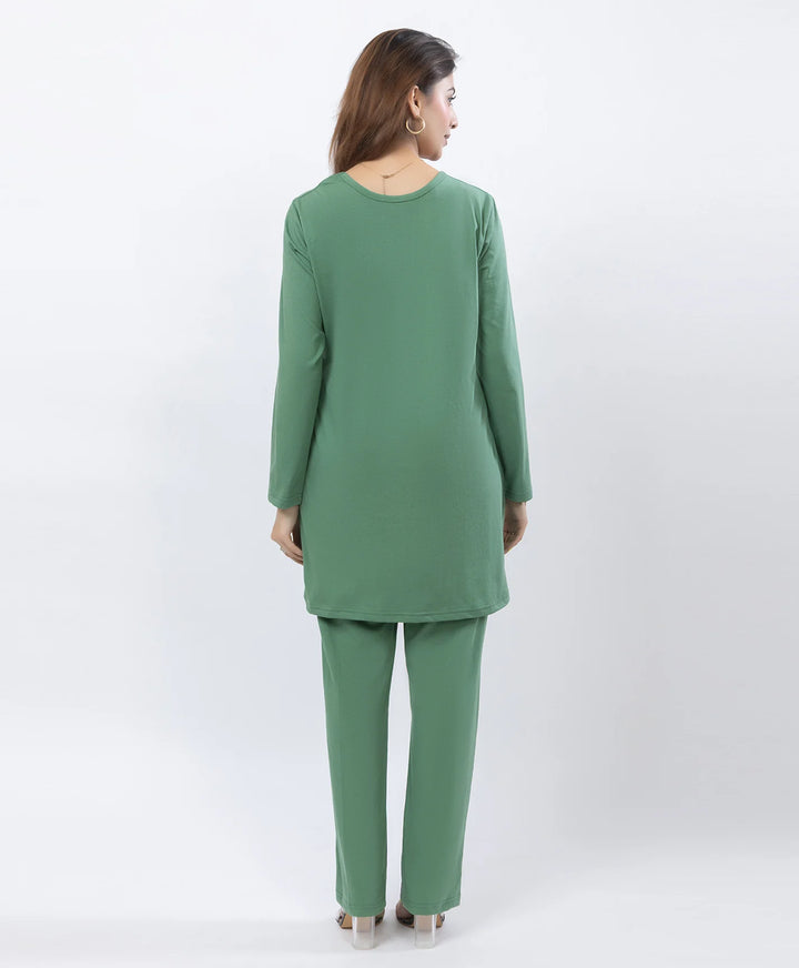 Classic Comfort Fit Printed Full-Sleeve Night Suit