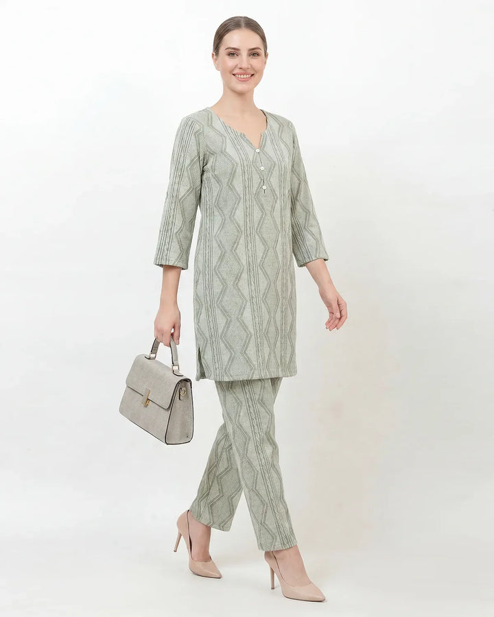 Woven Grace Kurta Set