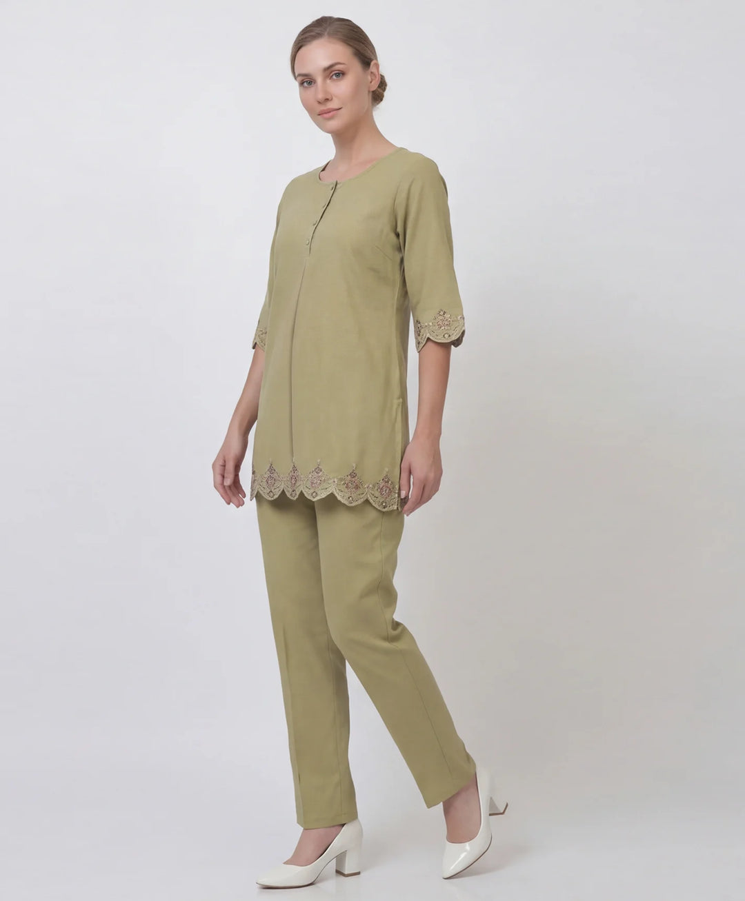 Classic Embroidered Kurta Set