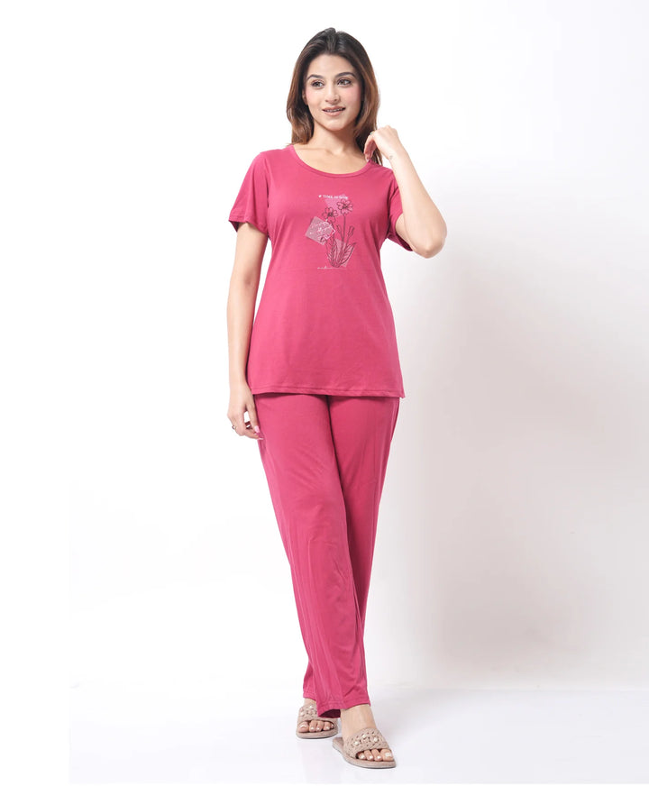 Basic Mid Length Night Suit