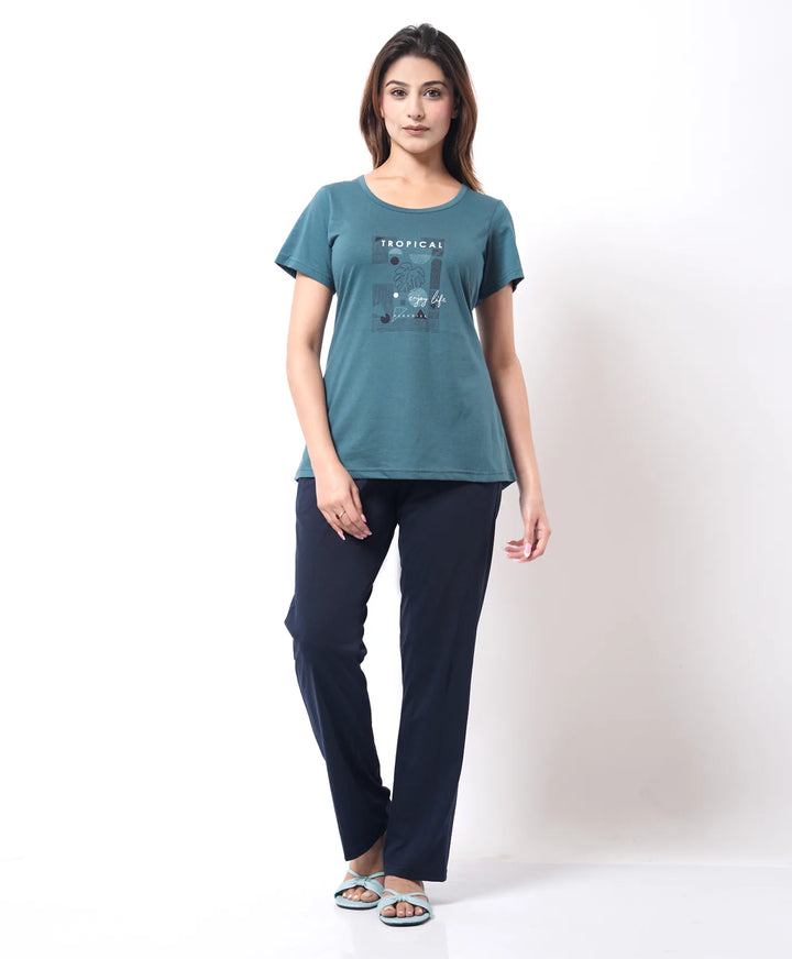 Basic Mid Length Night Suit