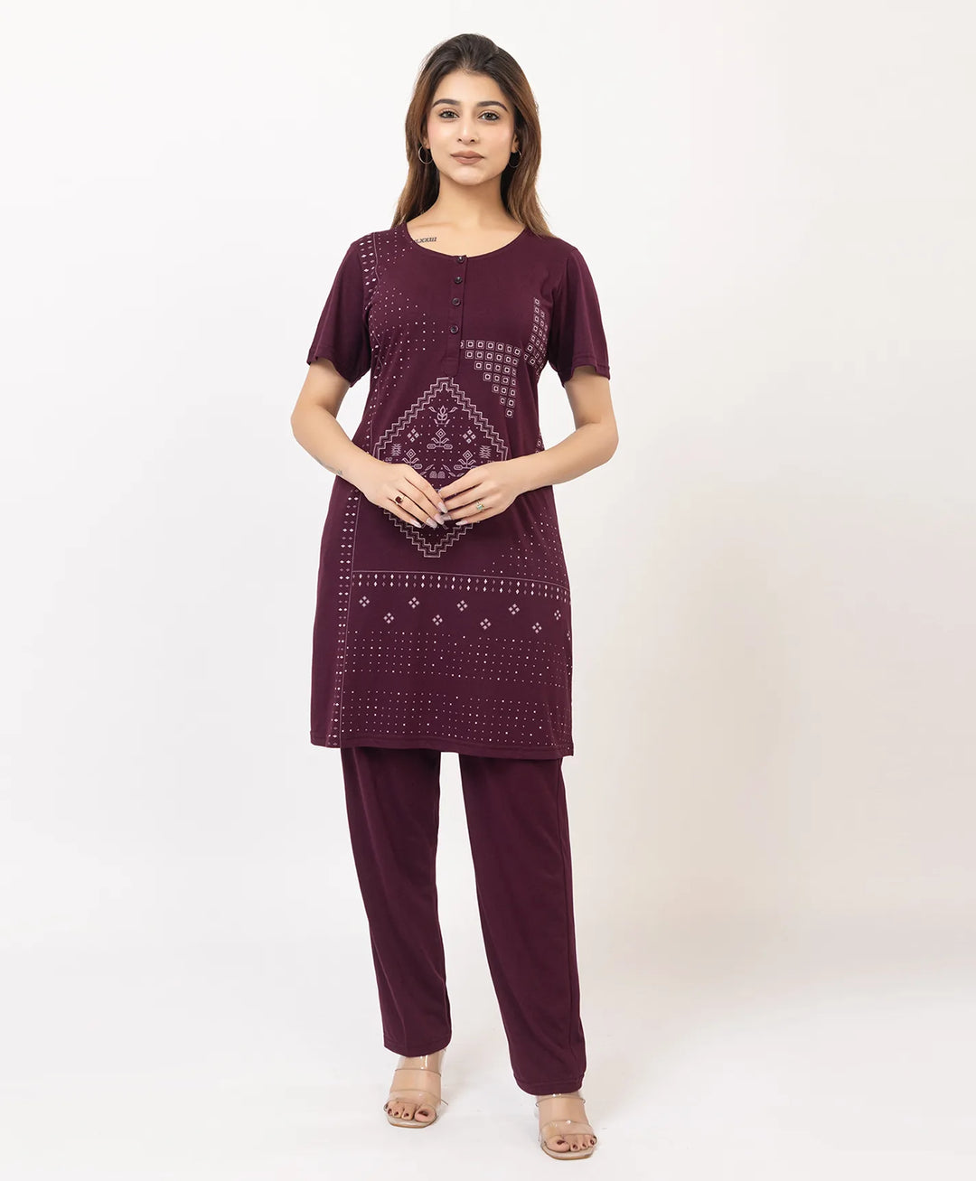 Stylish Printed Kurta Lower Set