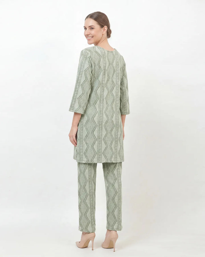 Woven Grace Kurta Set