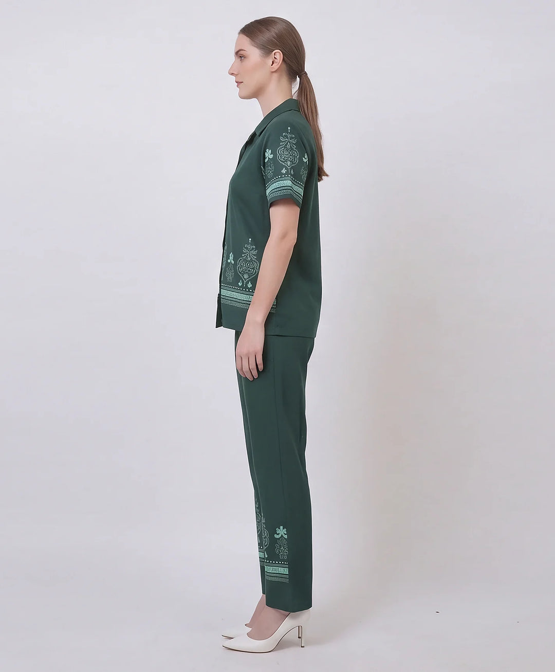 Premium Printed Front-Open Co-Ord Set