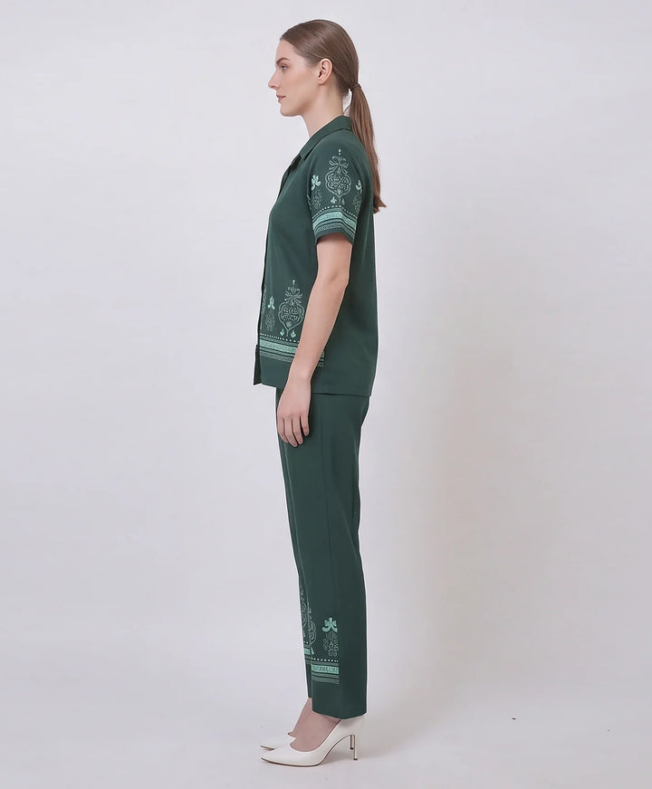 Premium Printed Front-Open Co-Ord Set