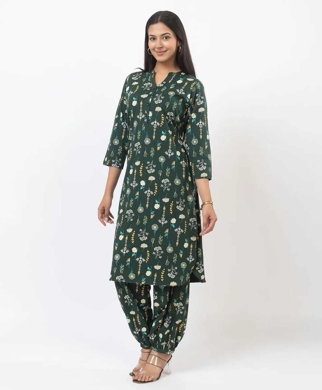 Graceful Ethnic Printed Afghan Suit Set