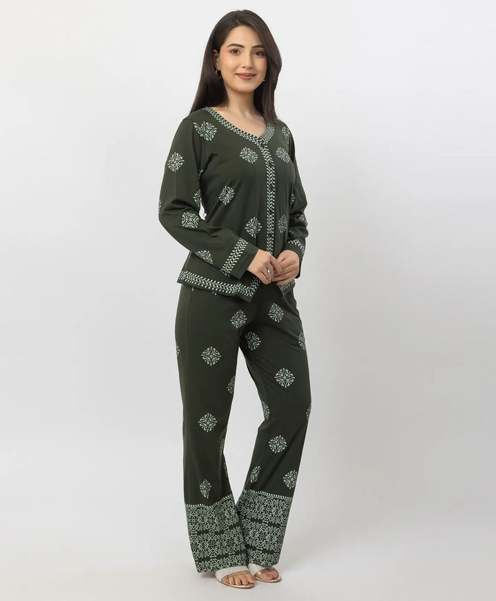 Premium Allover Motif Co-Ord Set