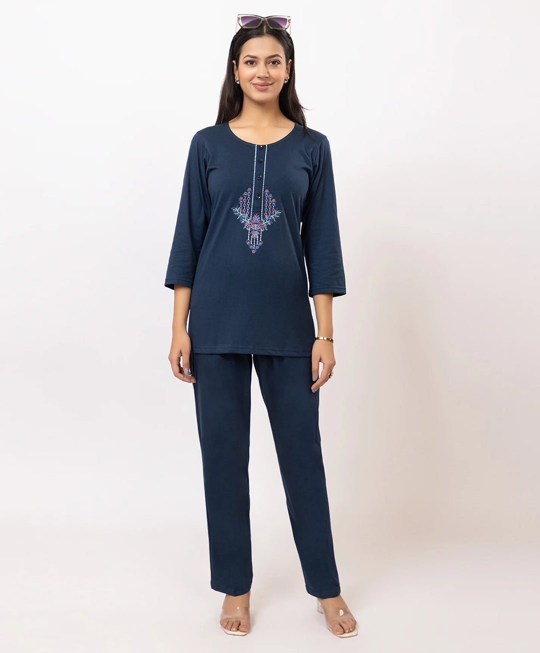 Embroidered Kurta Lower Set