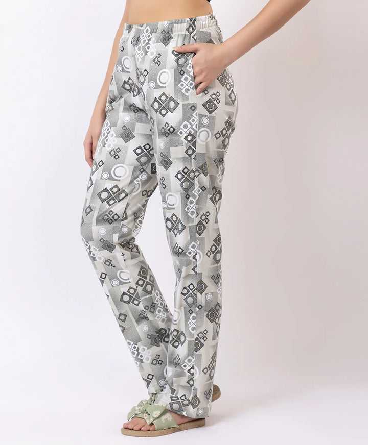 Stylish Rotary Print Comfort Lower