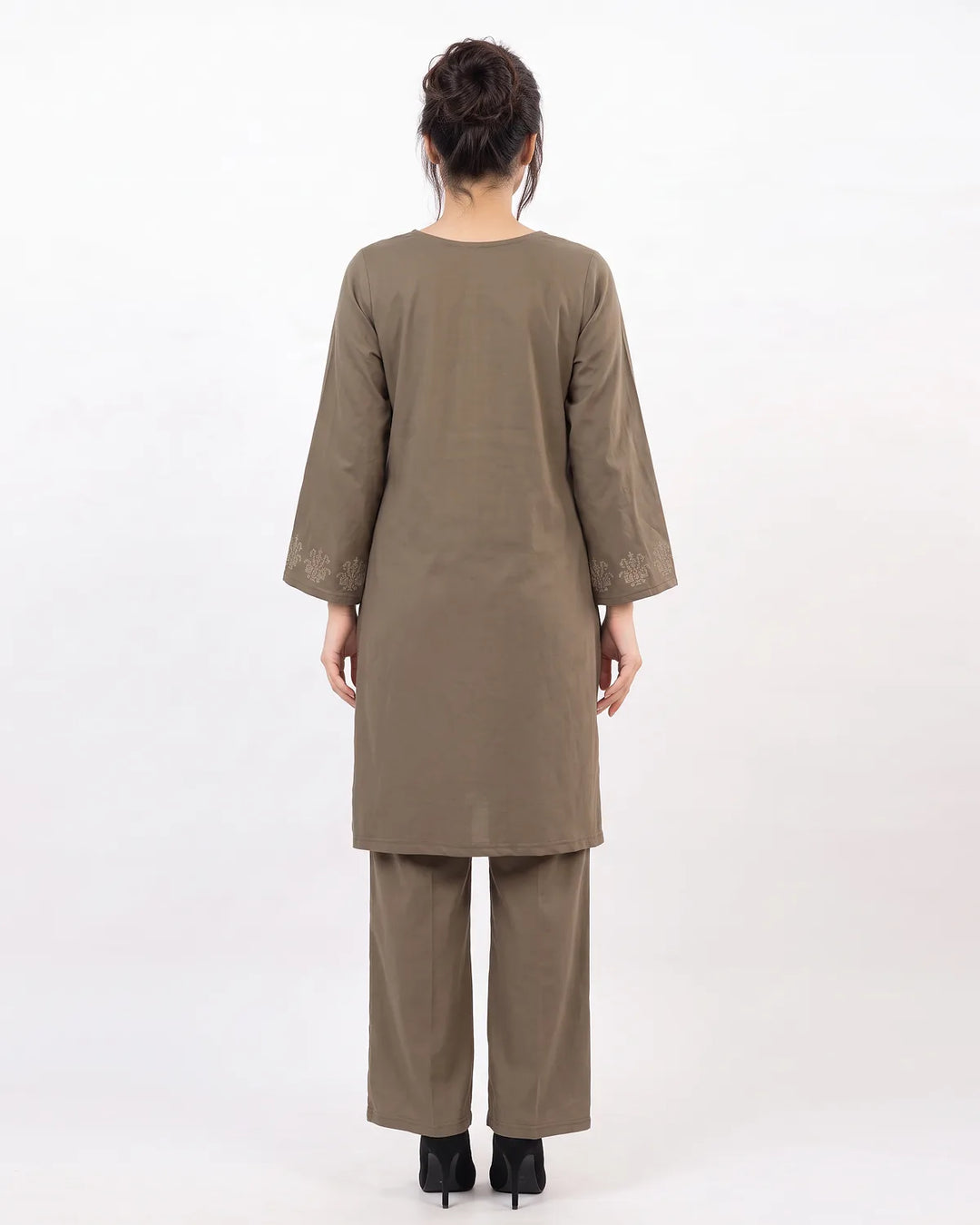Soft Geometric Long Kurta Set