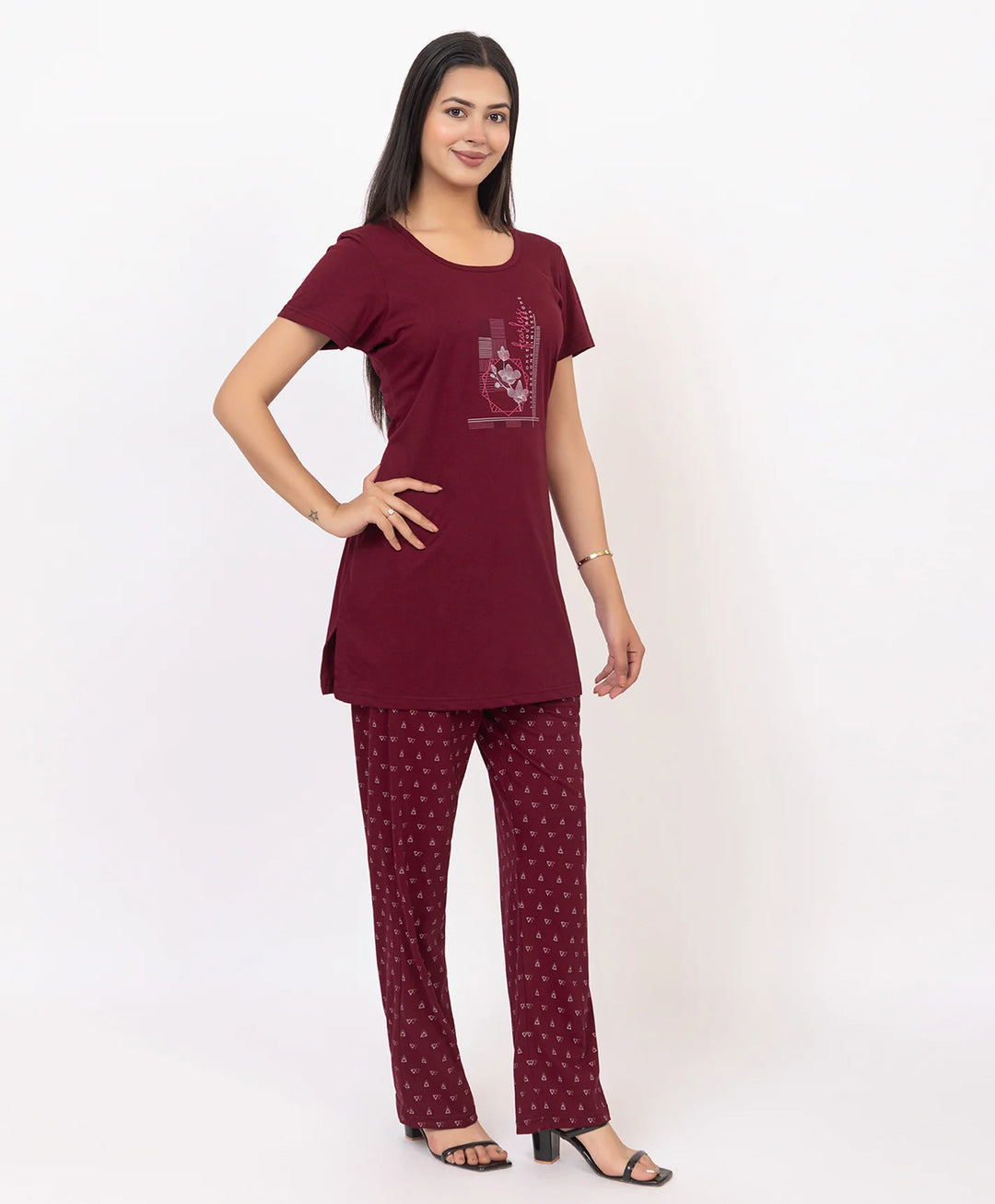 Graphic Print Nightsuit