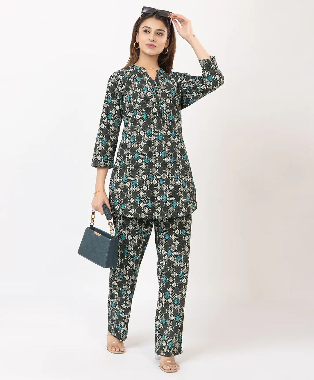 Modern Printed Kurta Set