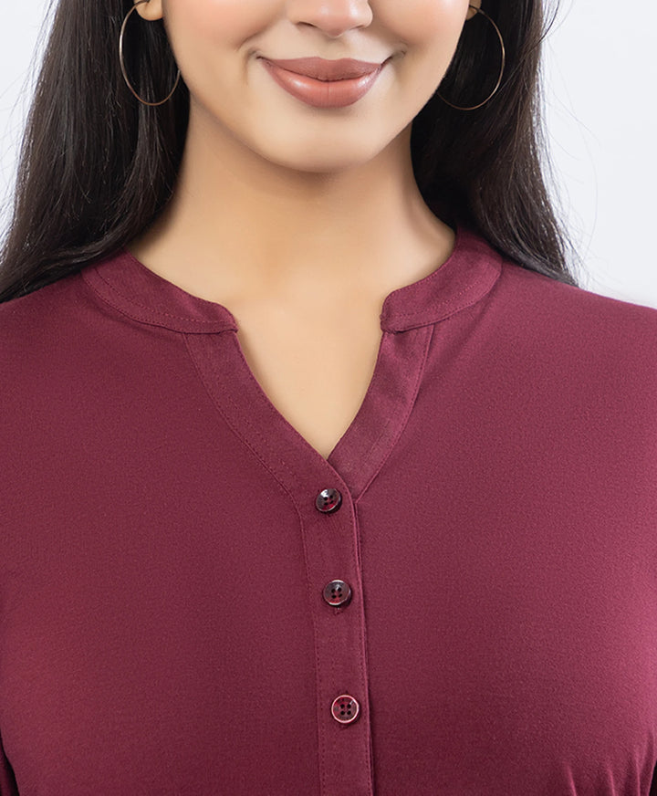 Premium Floral Embroidered Mandarin Collar Kurta Set