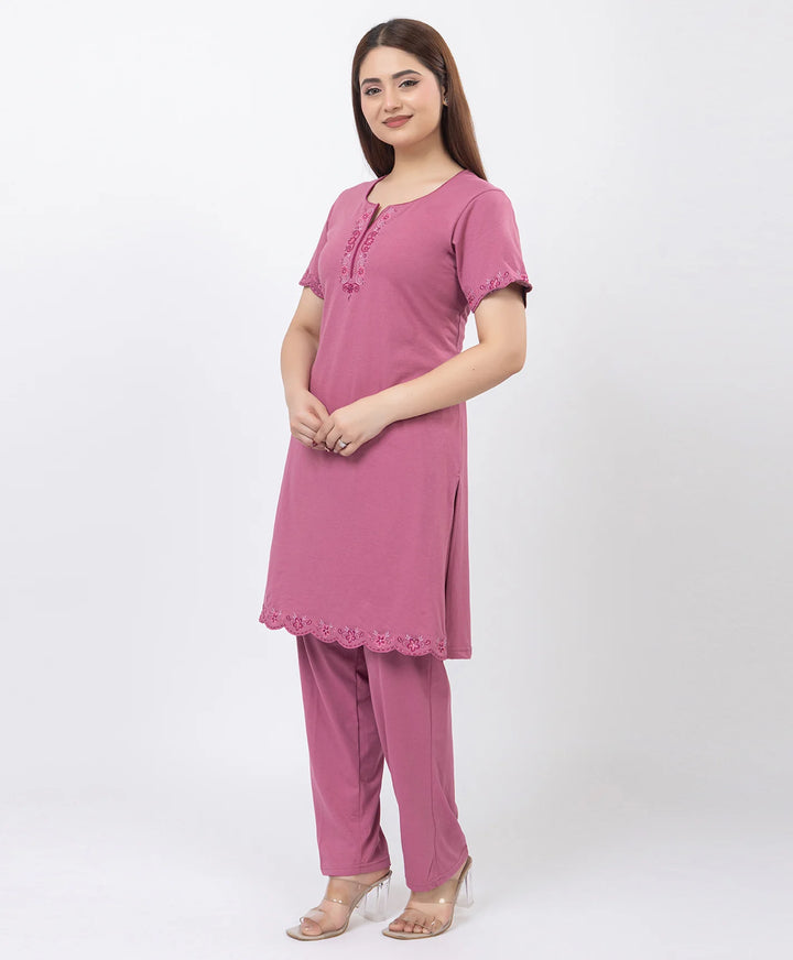 Effortless Embroidered Grace Kurta Lower Set