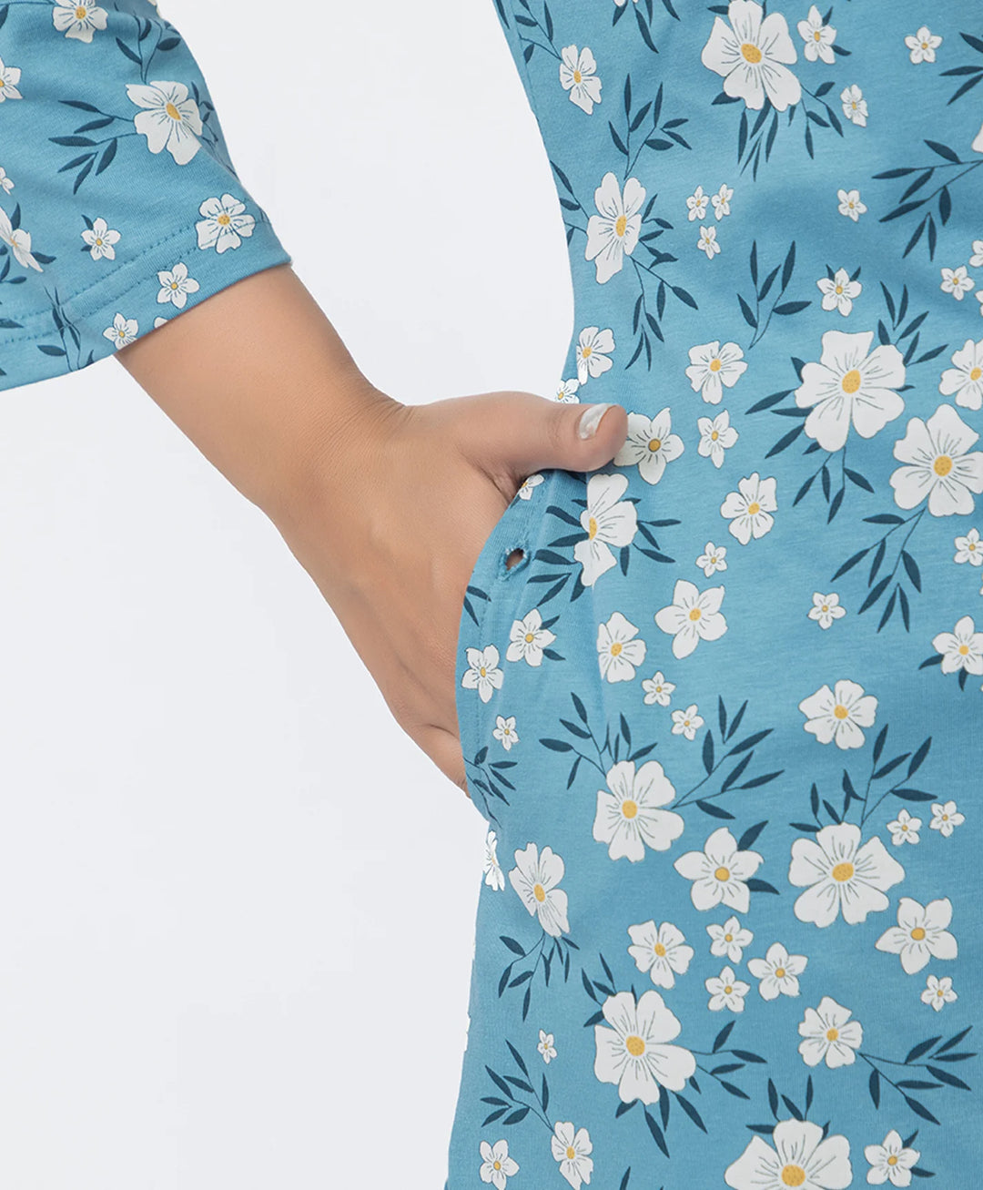 Round Neck All Over Floral Print Kurta Pant Set