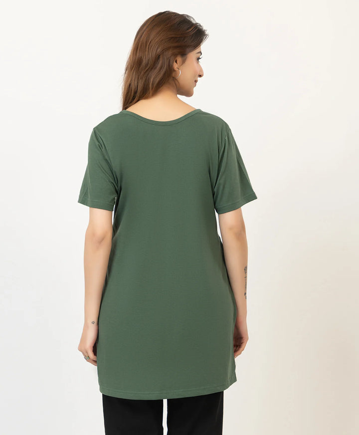 Printed Long Top