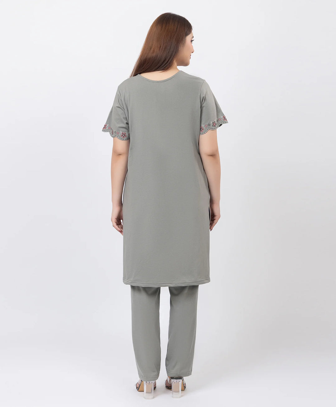 Effortless Embroidered Grace Kurta Lower Set