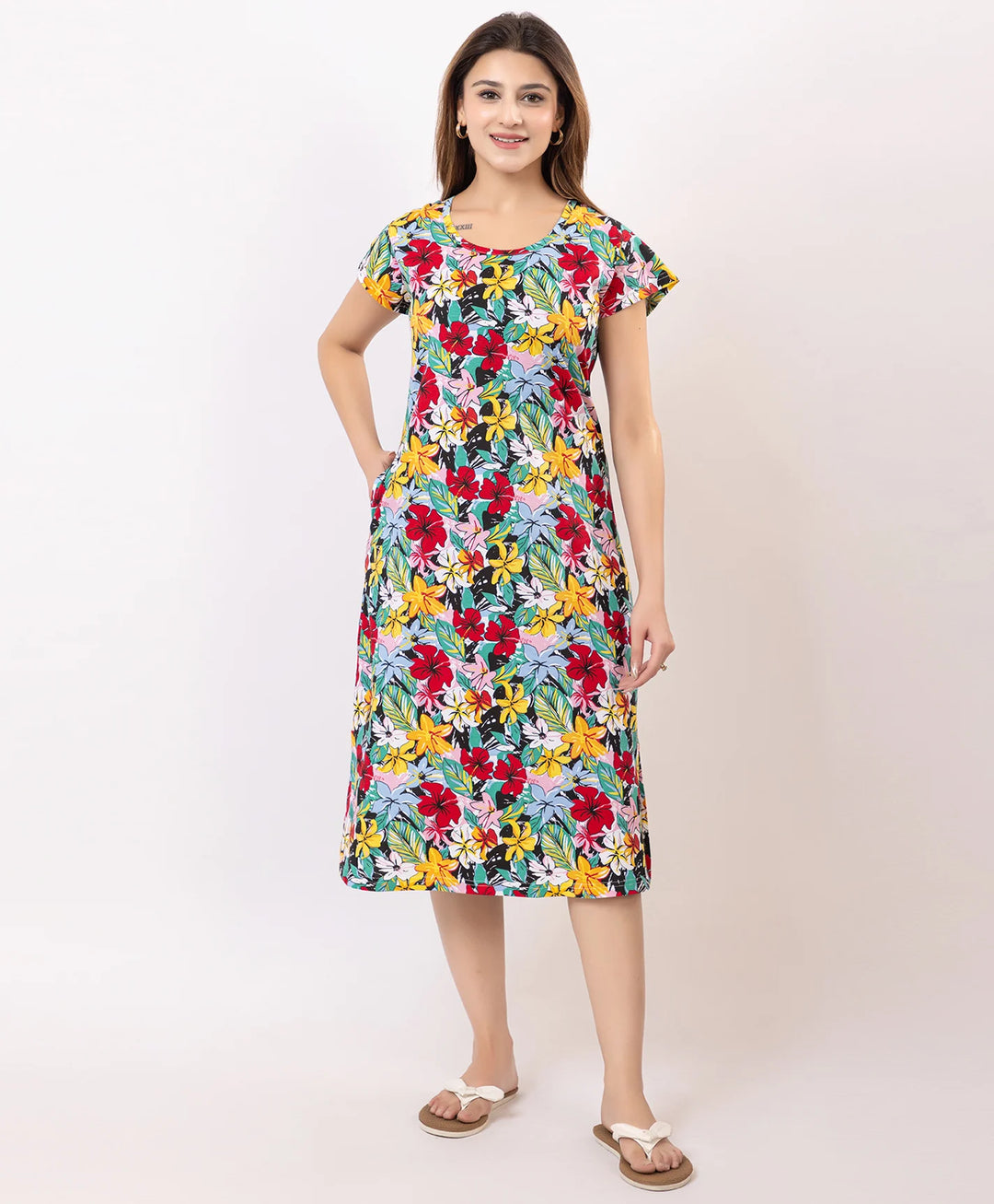 Premium Printed Short Nighty