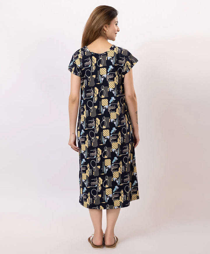 Premium Printed Short Nighty