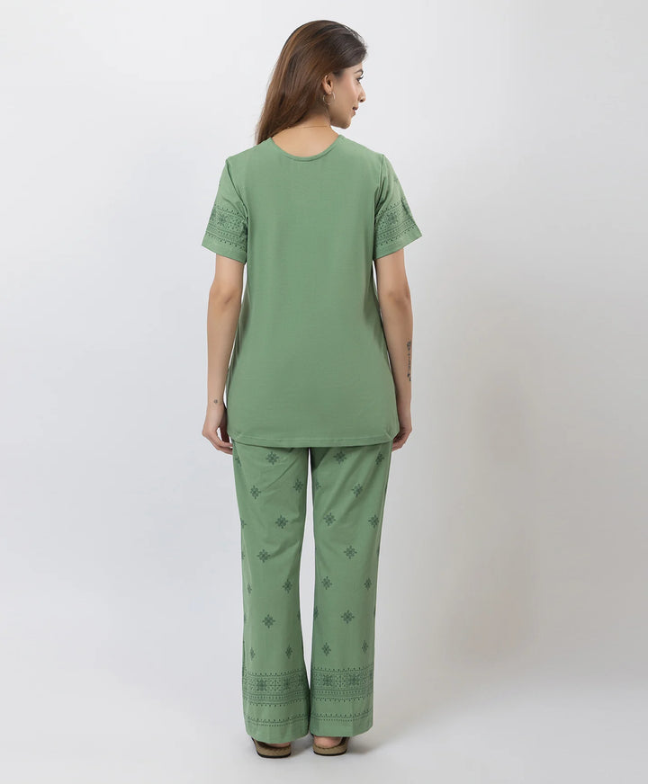 Relaxed Fit Printed Night Suit