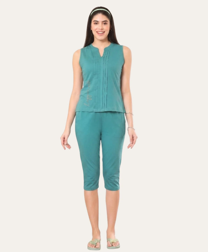 Premium Sleeveless Capri Set