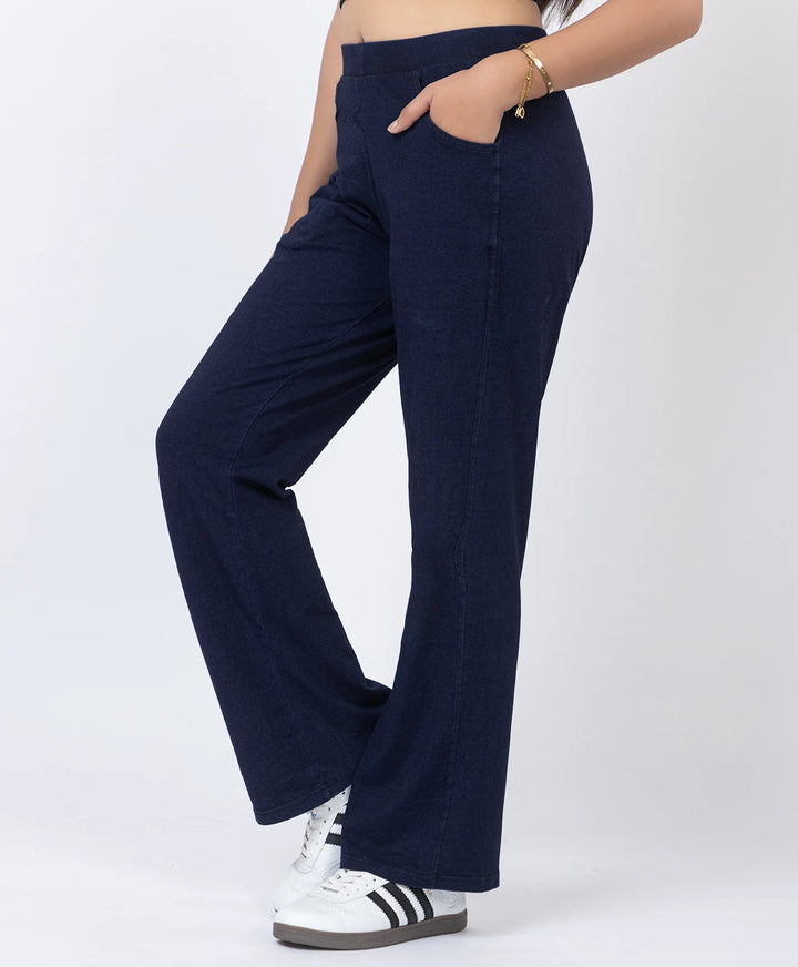 Basic Straight Style Denim Lower
