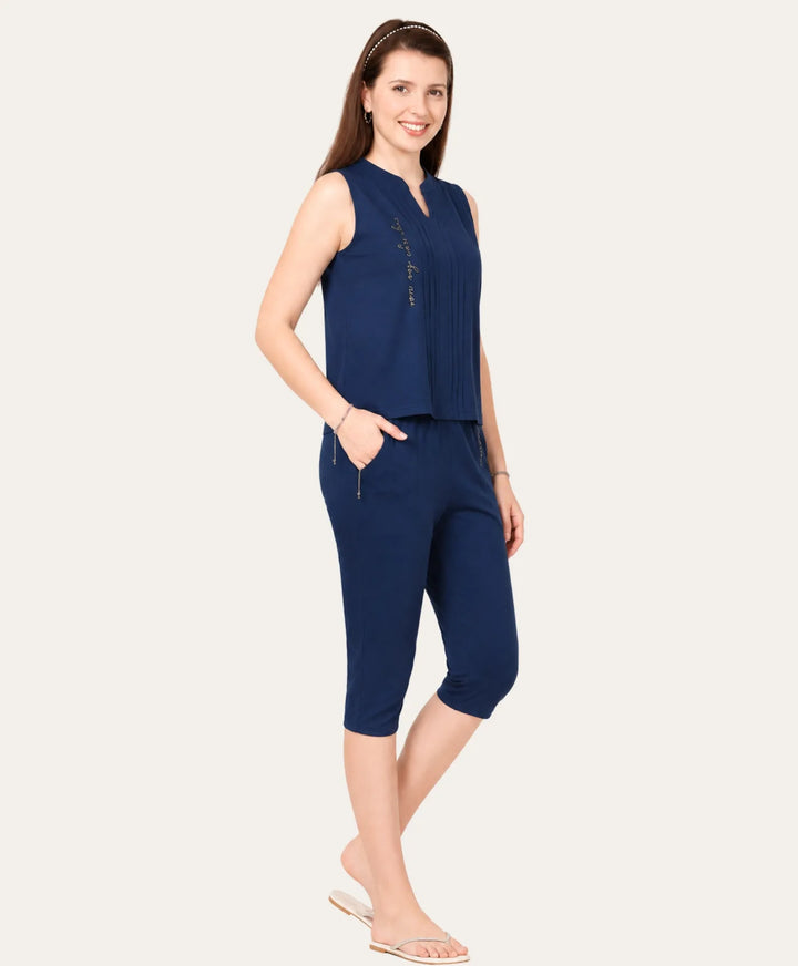 Premium Sleeveless Capri Set