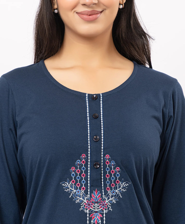 Embroidered Kurta Lower Set
