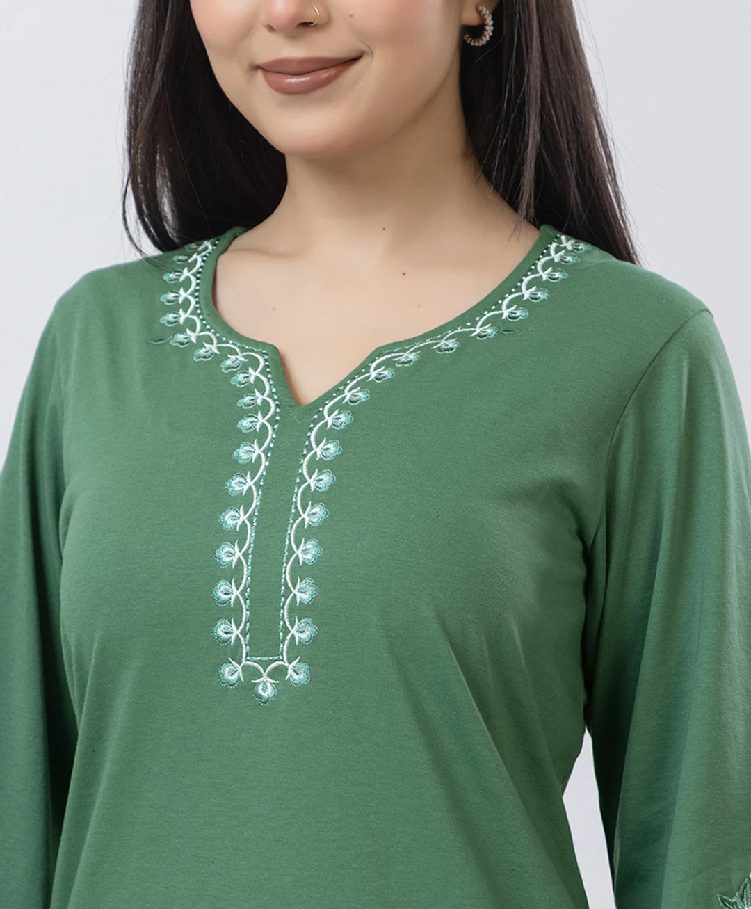 Classic Ethnic Kurta Set with Designer Sleeve Detail