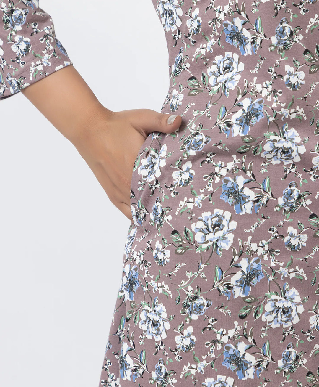 Round Neck All Over Floral Print Kurta Pant Set
