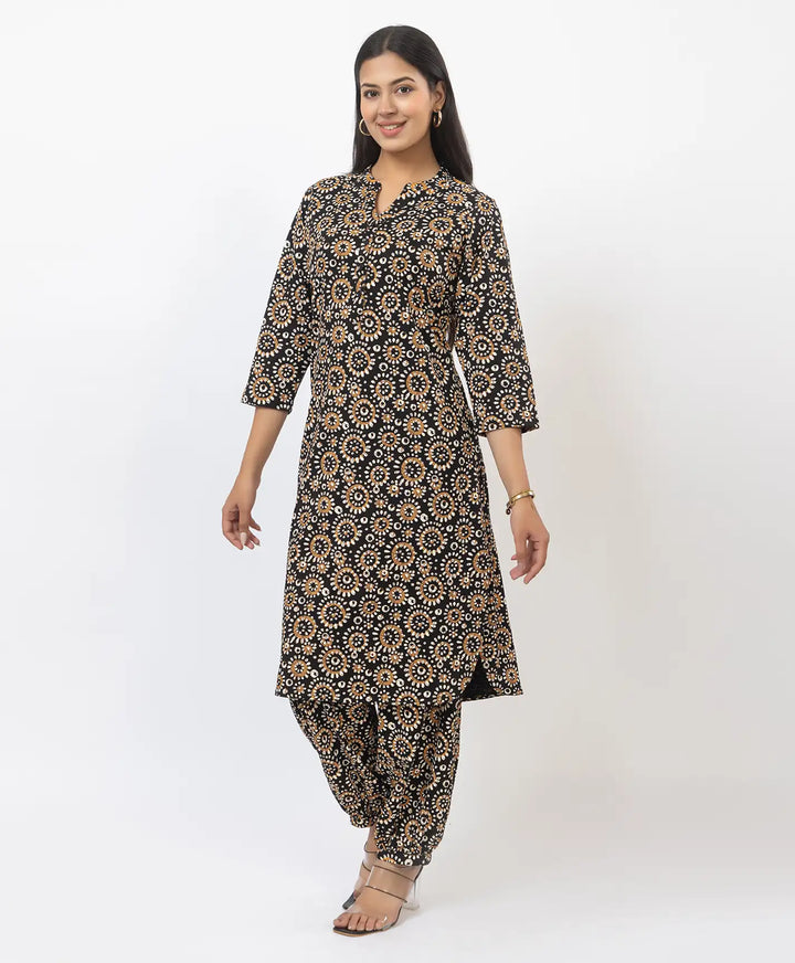 Graceful Ethnic Printed Afghan Suit Set
