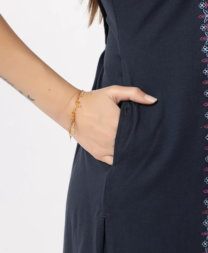 Classic Embroidered Kurta with Pants