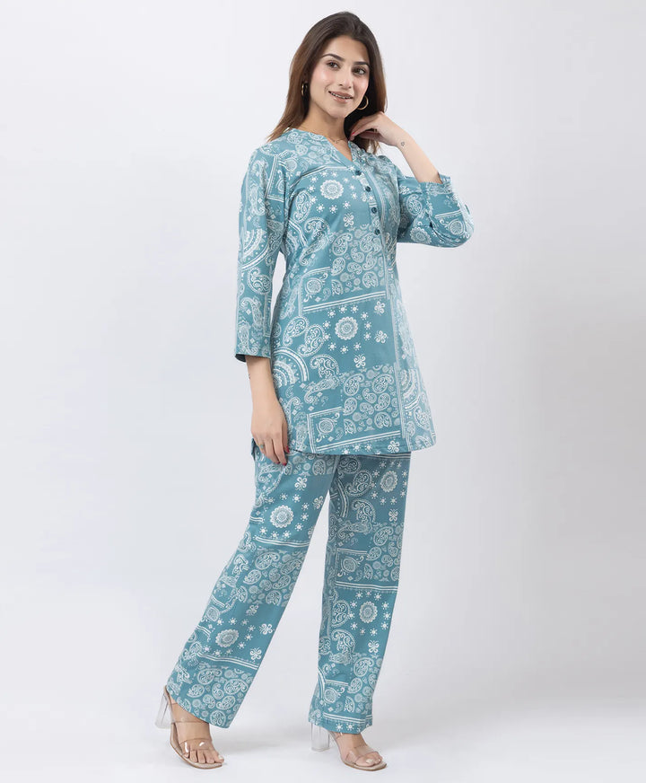 Classic Printed Kurta with Pants