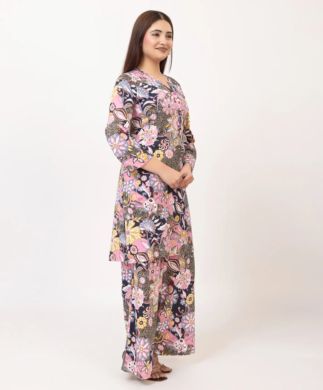 Printed Kurta Palazzo Set