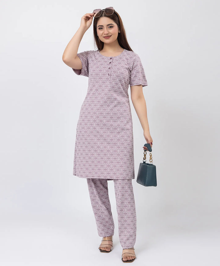 Floral Elegance Kurta Set