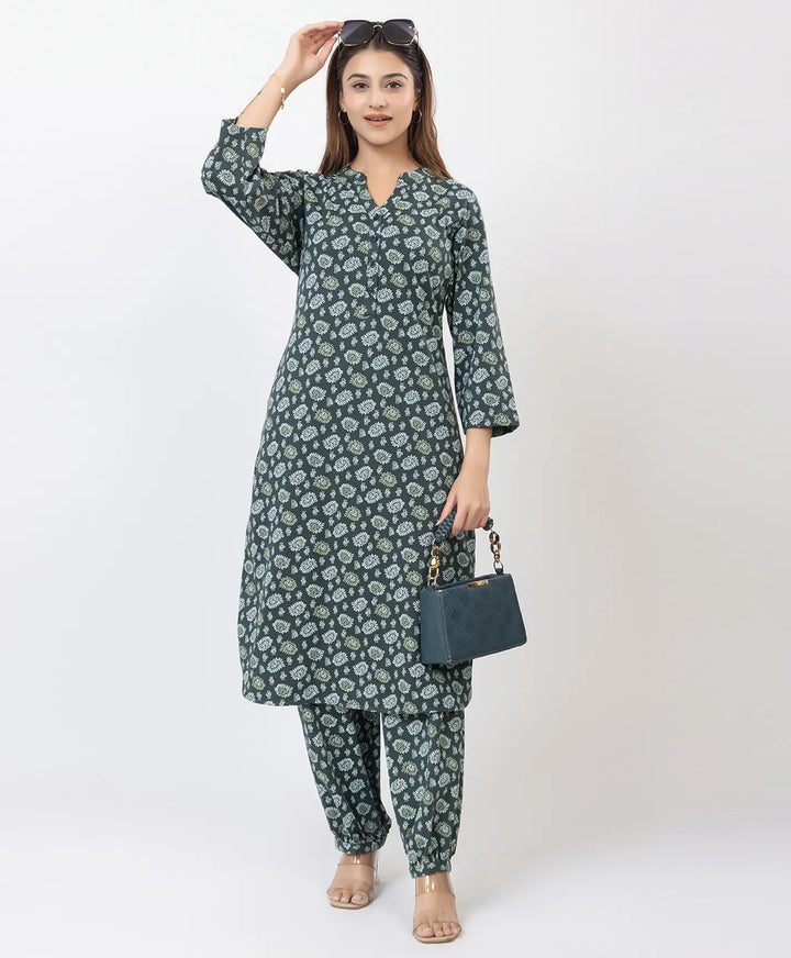 Elegant Printed Afgani Suit