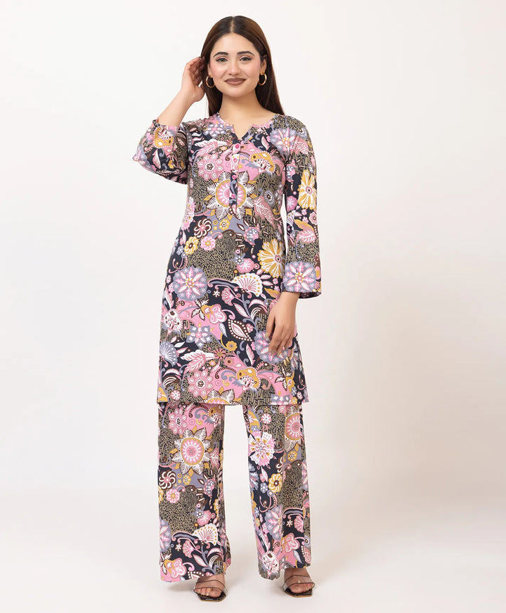 Printed Kurta Palazzo Set