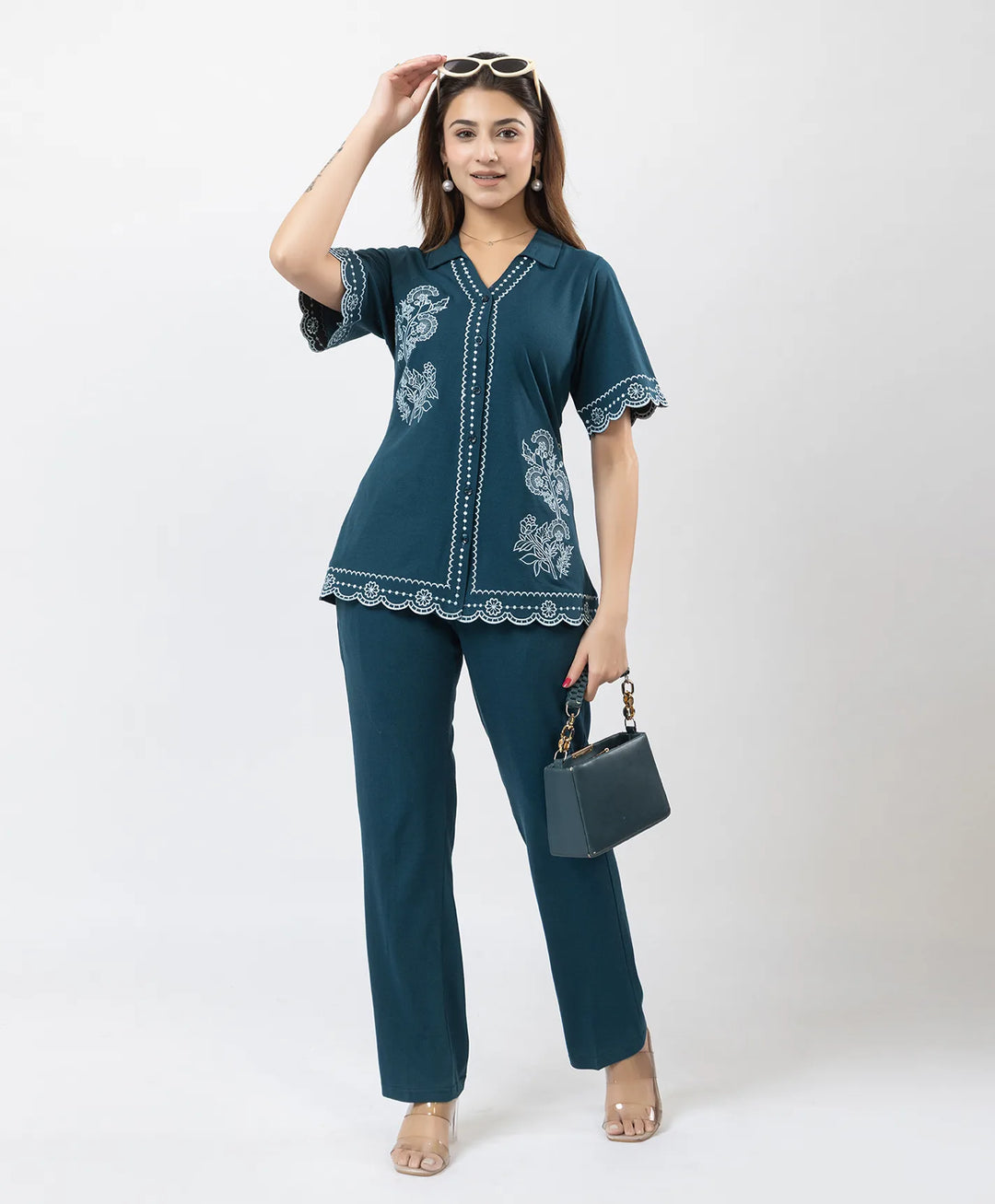 Contemporary Embroidered Co-Ord Set