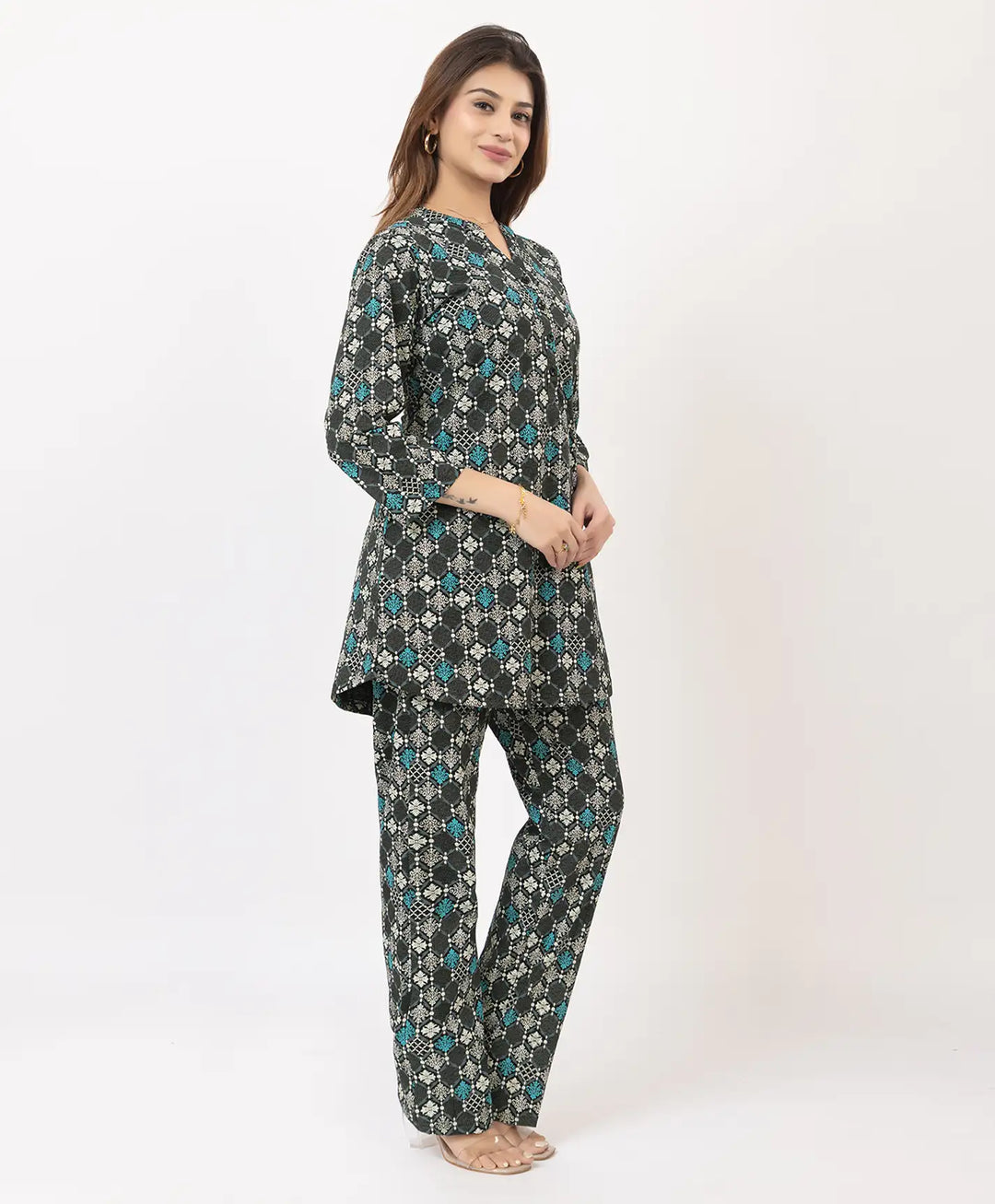 Modern Printed Kurta Set