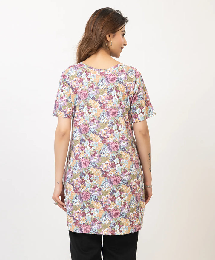 Charming Floral Everyday Long Top