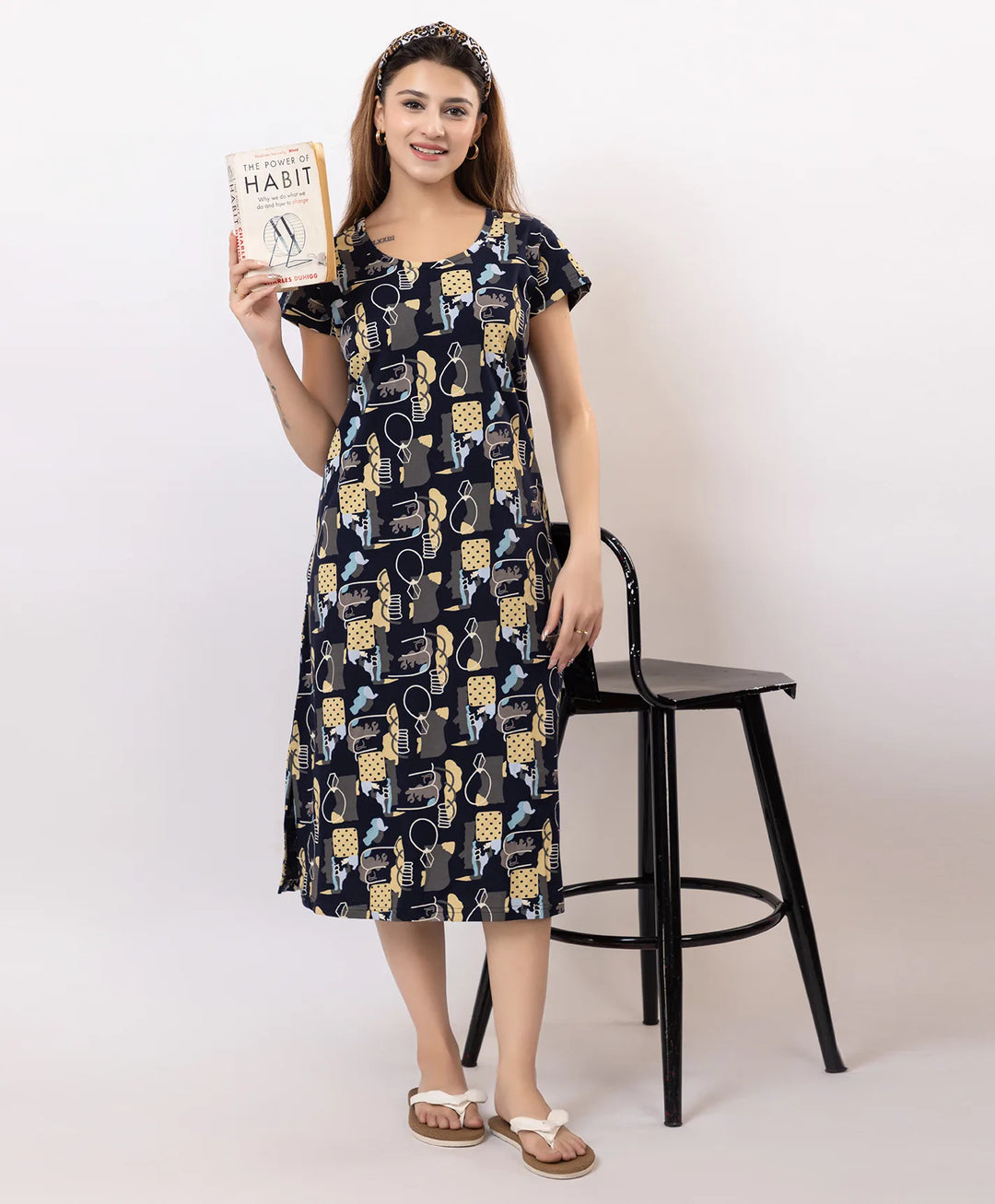 Premium Printed Short Nighty